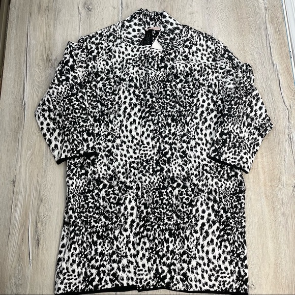 Philosophy Apparel Jacquard Open Front Jacket Sz 1X - Picture 10 of 13